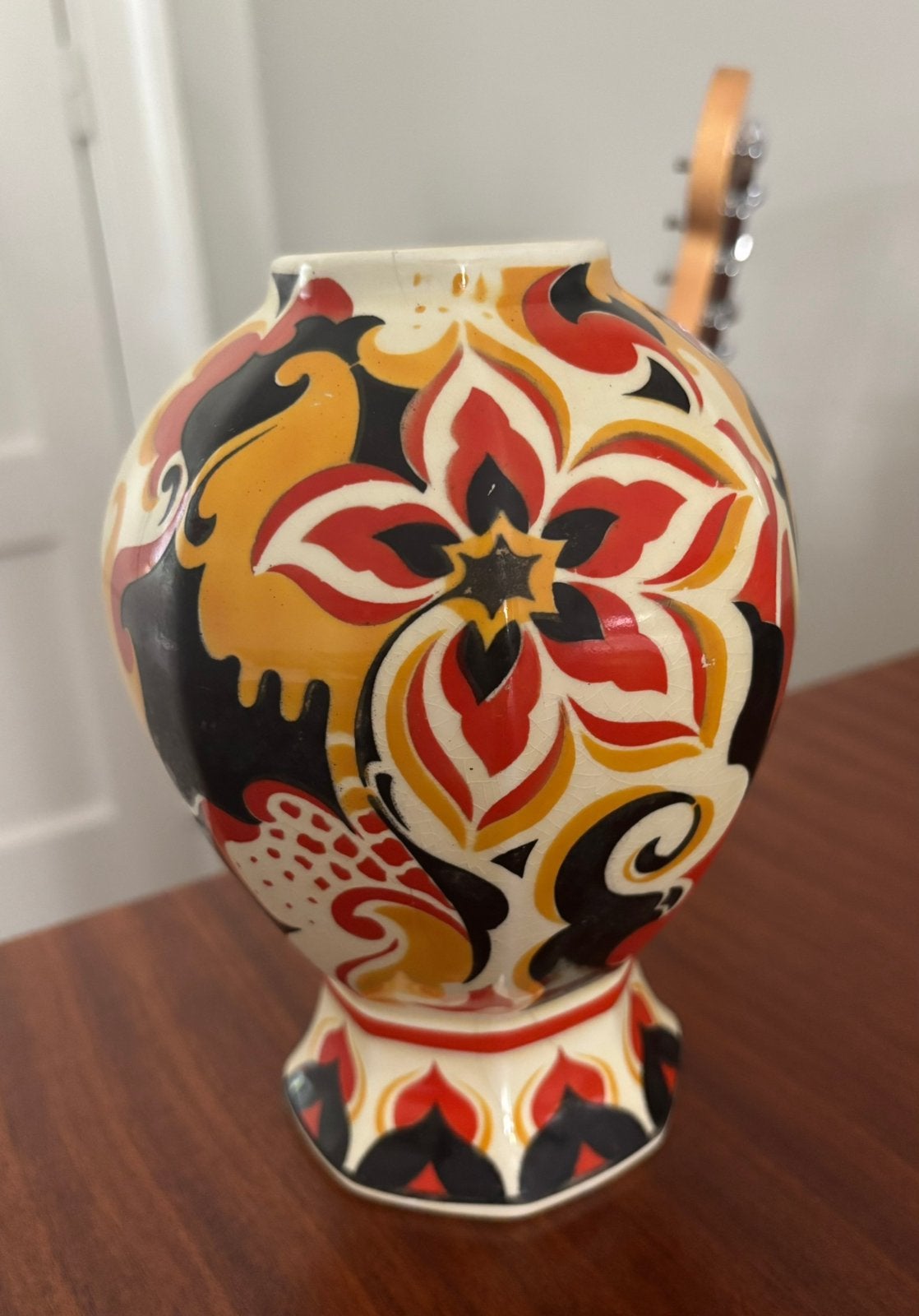 Art Deco Vaas  Société Céramique Maastricht  SV412C, Ophalen of Verzenden