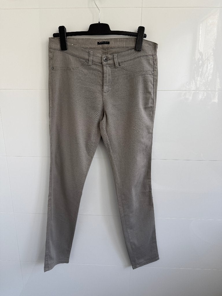 Broek skinny grijs Sisley maat 33, Sisley, Zo goed als nieuw, Ophalen, Maat 38/40 (M)