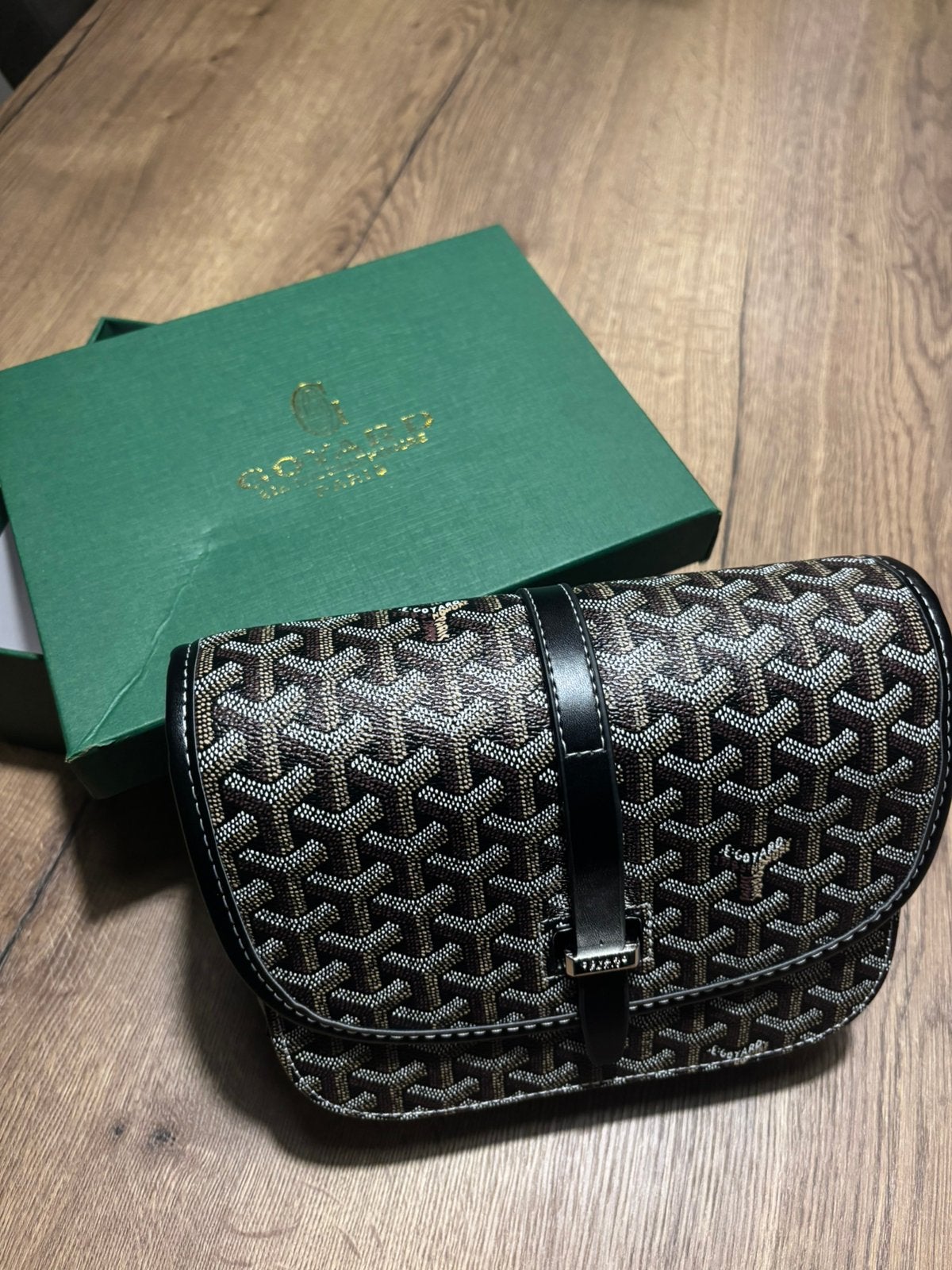 Zwarte Goyard Bag, Sieraden, Tassen en Uiterlijk, Ophalen of Verzenden, Zo goed als nieuw, Zwart, Leer