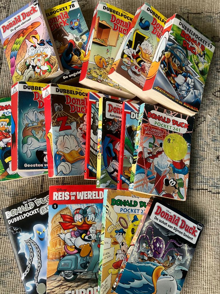Donald Duck pockets en tijdschriften, Diverse auteurs, Meerdere stripboeken, Ophalen, Gelezen
