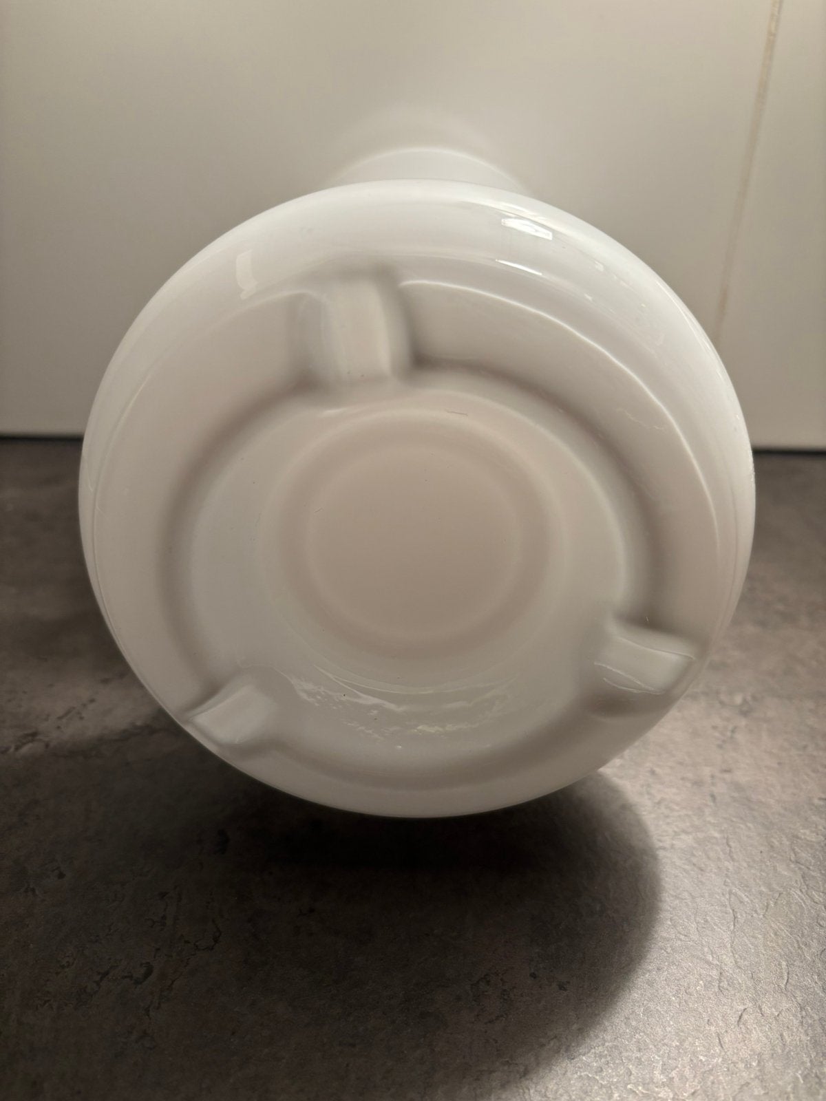 Ikea Lykta vaas opaline glas wit, Gebruikt, Handgemaakt, Wit, Ophalen of Verzenden