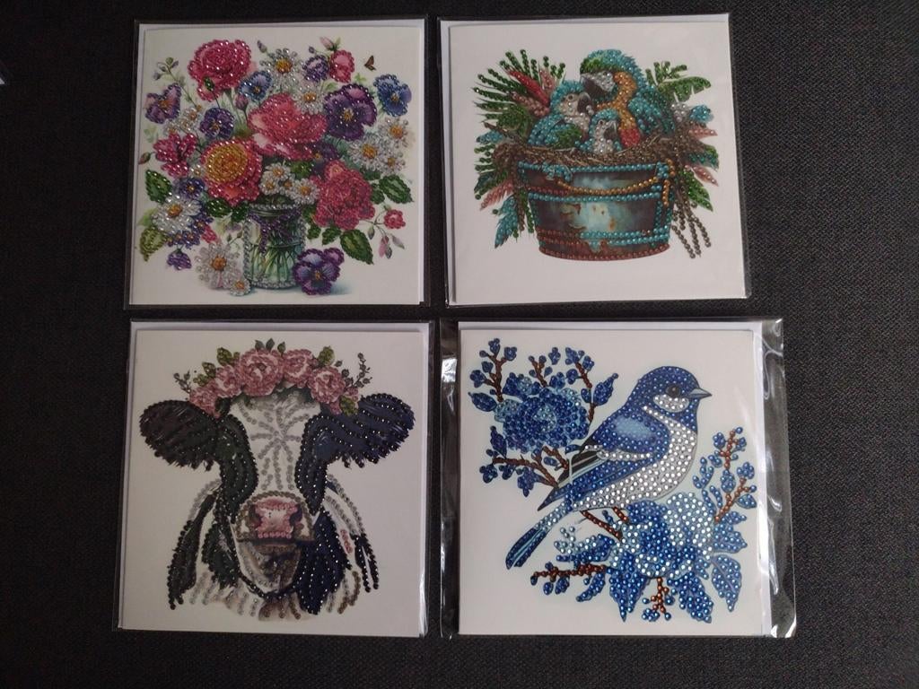 Pakket van 16 dubbele kaarten met envelop (handmade), Nieuw, Ophalen of Verzenden, Overige thema's, Nvt