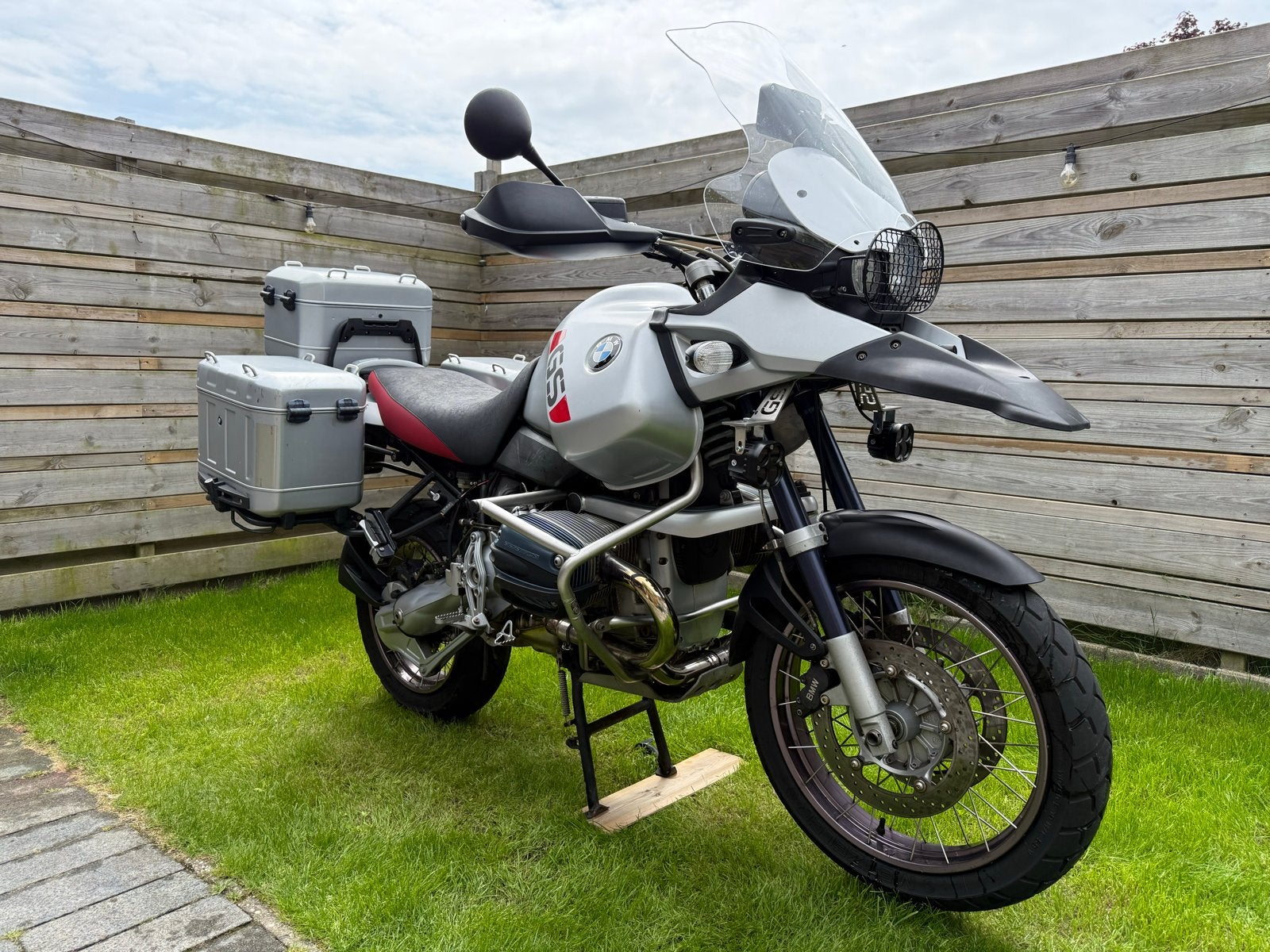BMW R1150 GS Adv. met originele kofferset, weinig kilometers, Motoren, Motoren | BMW, 2 cilinders, Motorrijbewijs A, Gebruikt