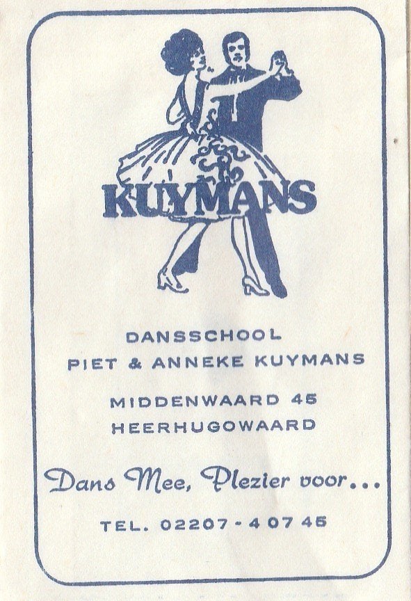 dansschool Kuymans Middenwaard Heerhugowaard - Piet & Anneke, Ophalen of Verzenden