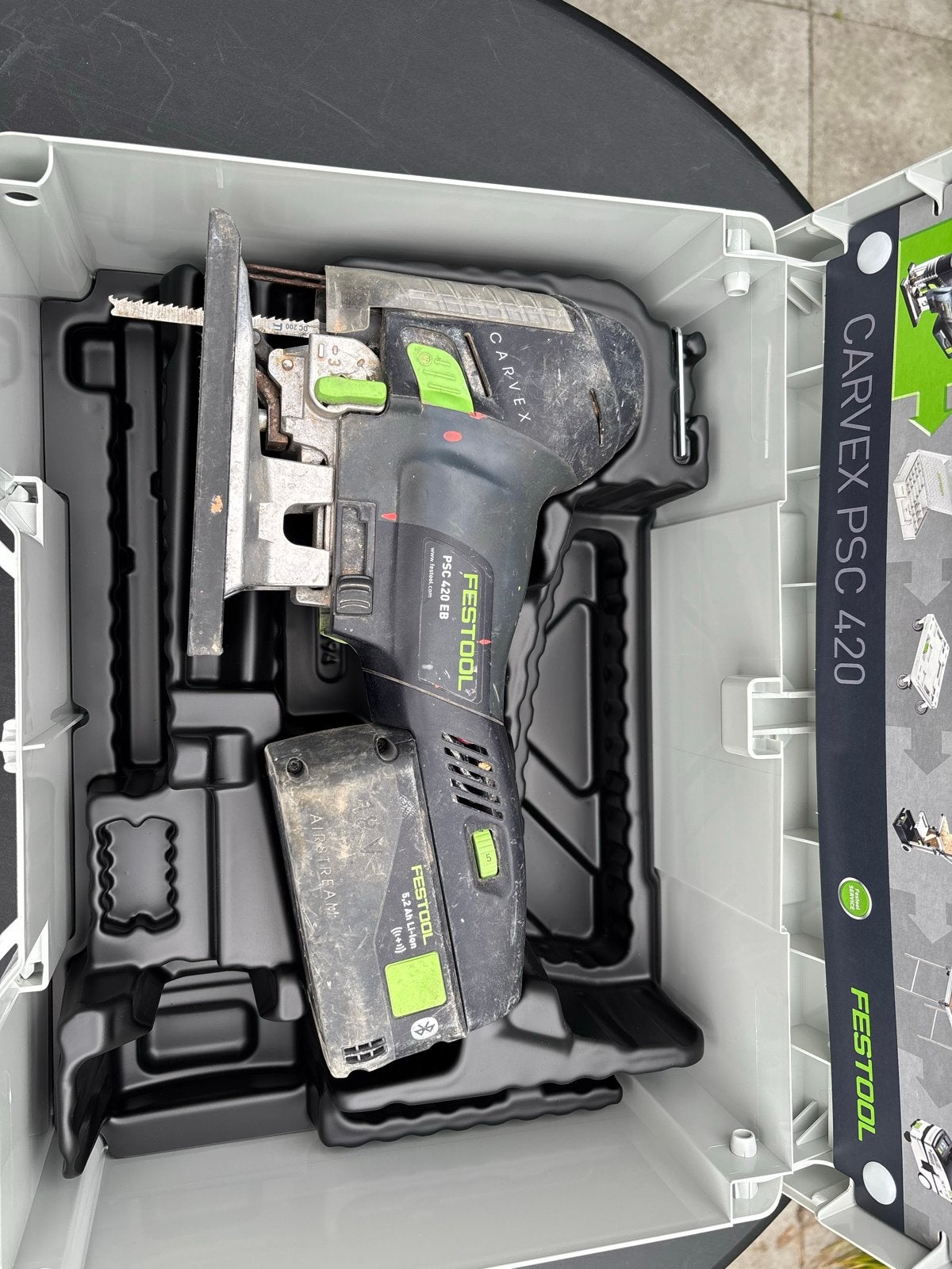Festool Accu Decoupeerzaag Carvex PSC 420 EB, Ophalen, Gebruikt, Decoupeerzaag, 30 tot 70 mm