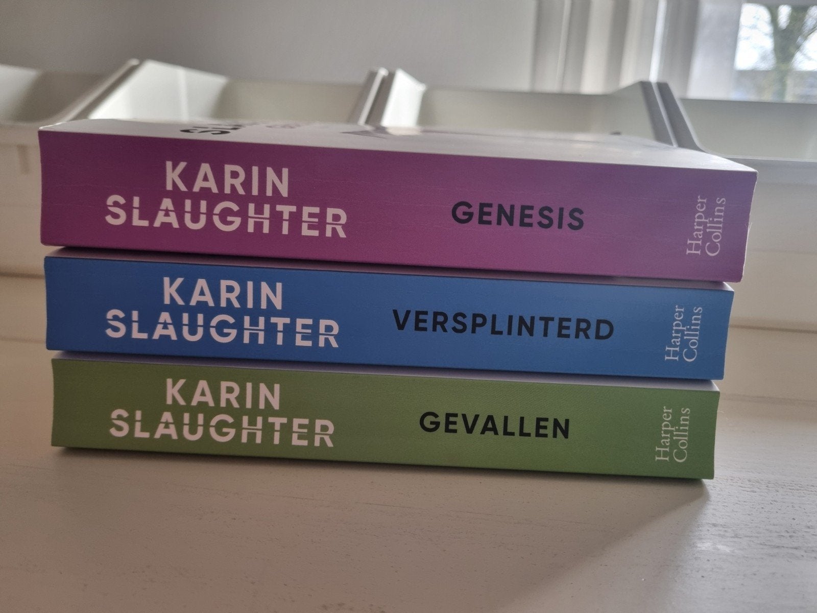 Karin Slaughter Thrillers: Genesis, Versplinterd, Gevallen, Boeken, Ophalen of Verzenden