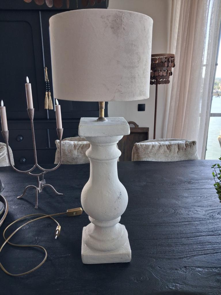 Baluster lamp met kap, Huis en Inrichting, Ophalen of Verzenden, Minder dan 50 cm