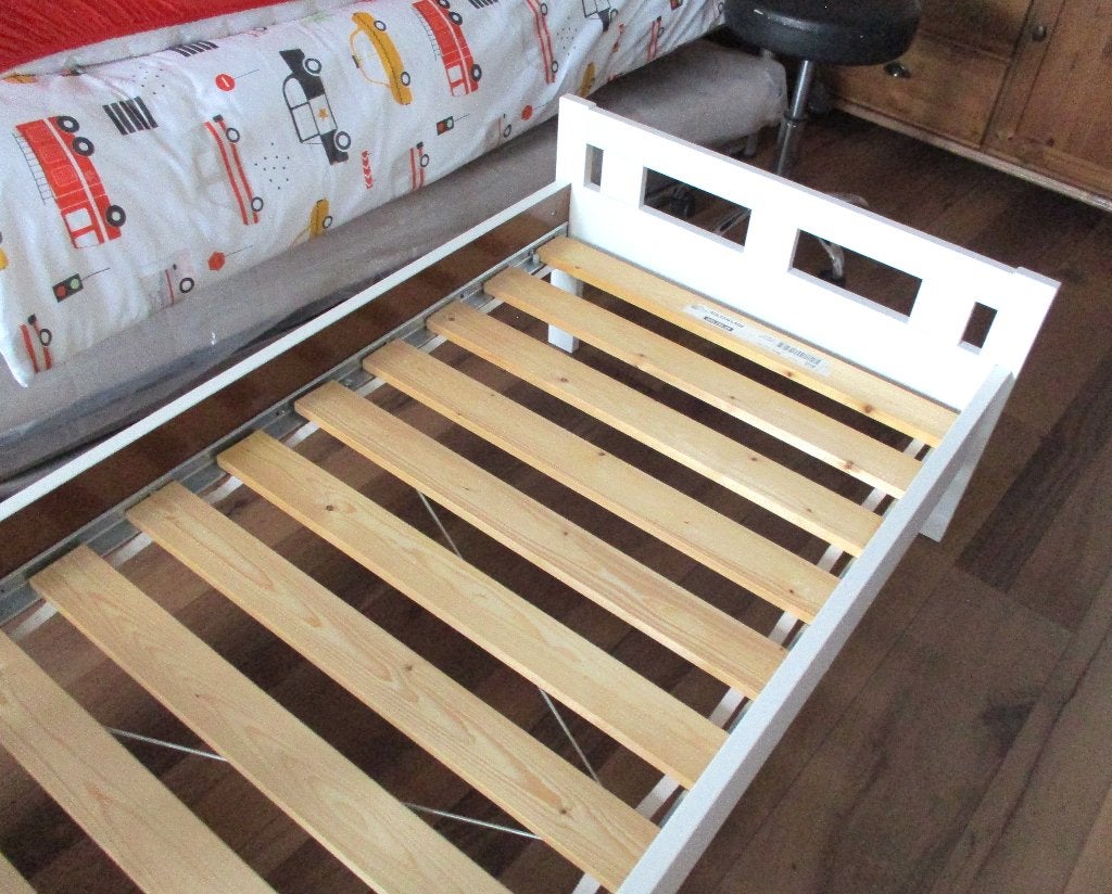 Peuter-kleuterbed Sultaan van Ikea, Gebruikt, 140 tot 160 cm, Minder dan 70 cm, Ophalen