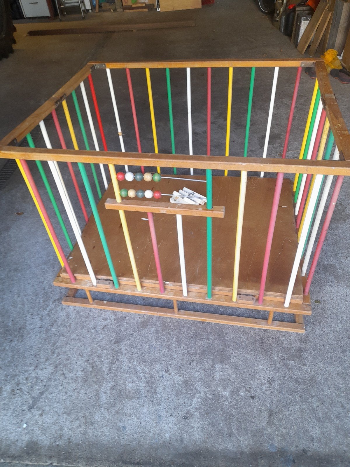 Vintage houten box., Ophalen, Gebruikt