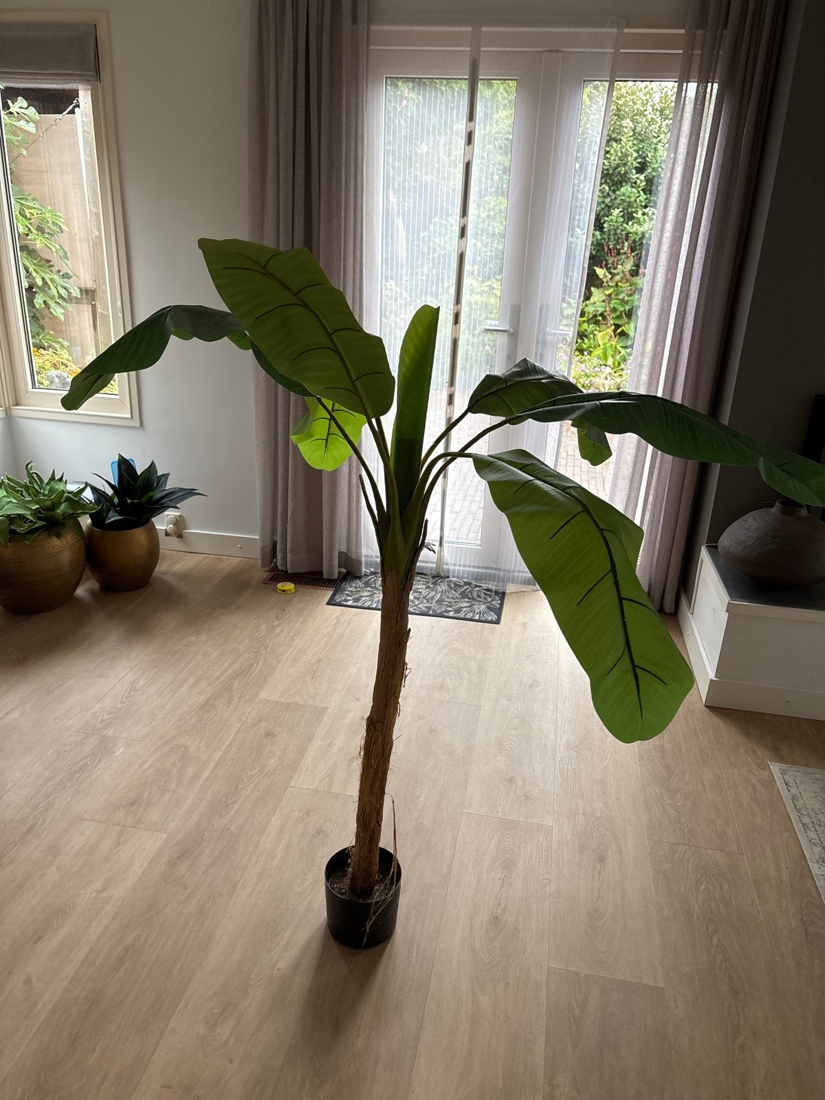 Kunst bananenplant - 170 cm hoog, Ophalen, Binnen, Groen, Kunstplant