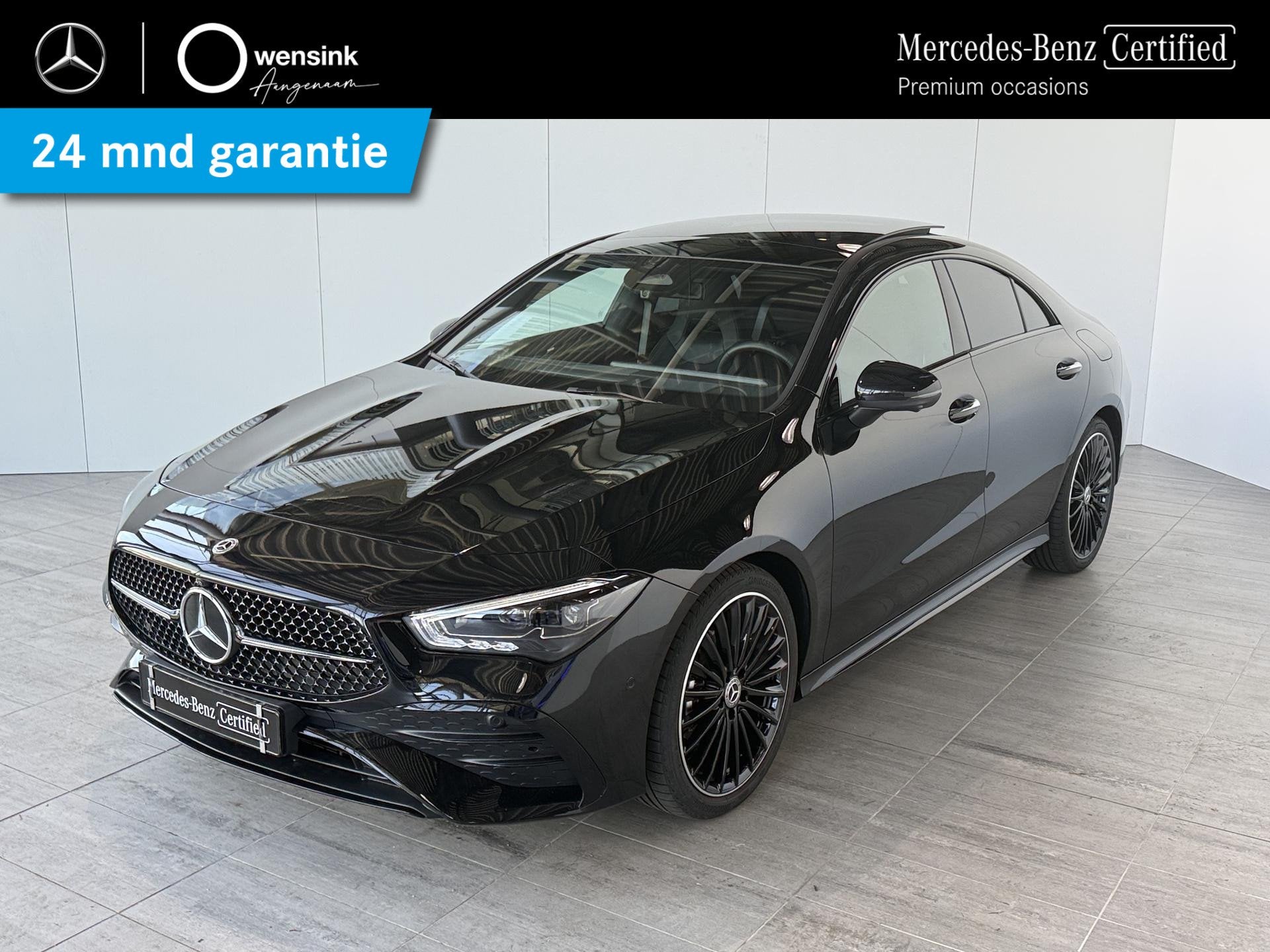 Mercedes-Benz CLA-klasse 180 Business Solution AMG | Panoram, Auto's, 136 pk, Gebruikt, 4 cilinders, Zwart