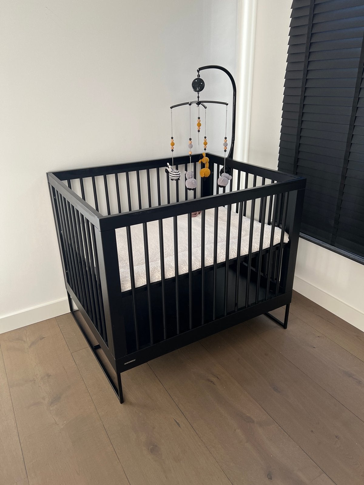 Kidsmill box Modular zwart 85x105cm met accessoires, Ophalen, Gebruikt, Minder dan 140 cm, 100 cm of meer