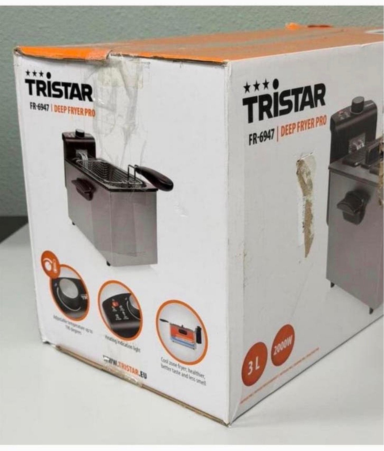 Tristar FR-6947 Deep Fryer PRO NIEUW Frietpan Frituurpan 3L, Uitneembare binnenpan, Nieuw, 3 tot 4 liter, Ophalen of Verzenden