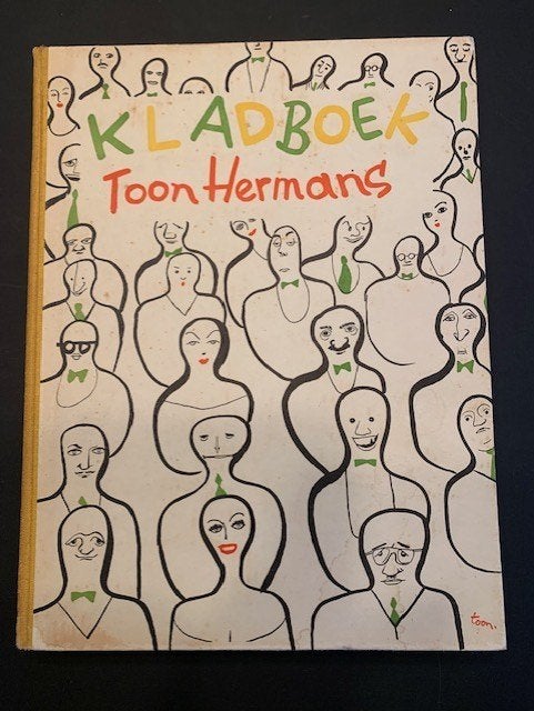 Toon Hermans bieden: Kladboek 1e boek/druk 1953 proza/teken., Ophalen of Verzenden, Gelezen, Cabaret