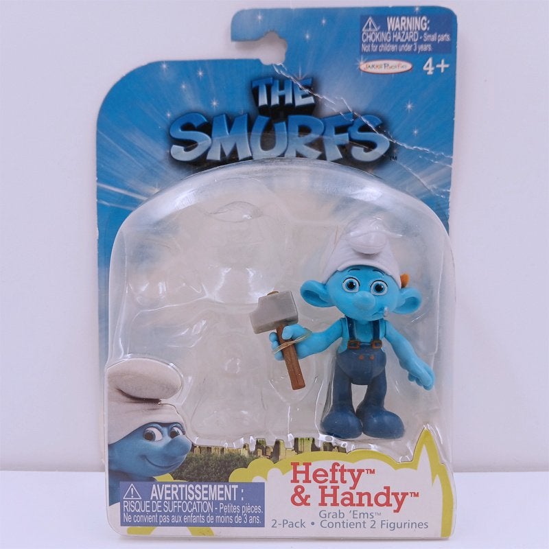 De Smurfen Handy Smurf Jakks Pacific 2011 actiefiguur, Verzamelen, Smurfen, Ophalen of Verzenden, Nieuw, Knutselsmurf, Poppetje, Figuurtje of Knuffel
