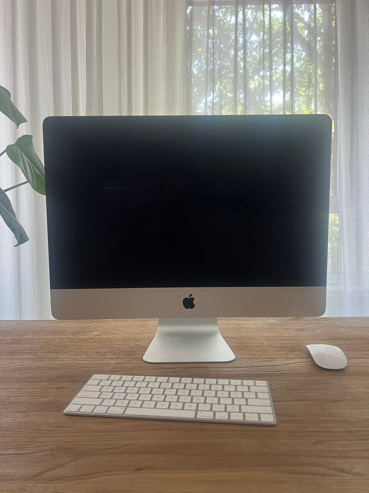 iMac (Retina 4K, 21.5-inch, 2019) met Magic Keyboard en Mous, Gebruikt, 8 GB, IMac, Ophalen of Verzenden