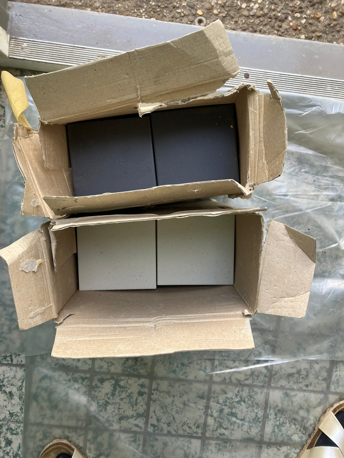 Nieuwe originele Mosa zwart witjes, Doe-het-zelf en Verbouw, Tegels, Ophalen, Keramiek, Nieuw, Minder dan 20 cm