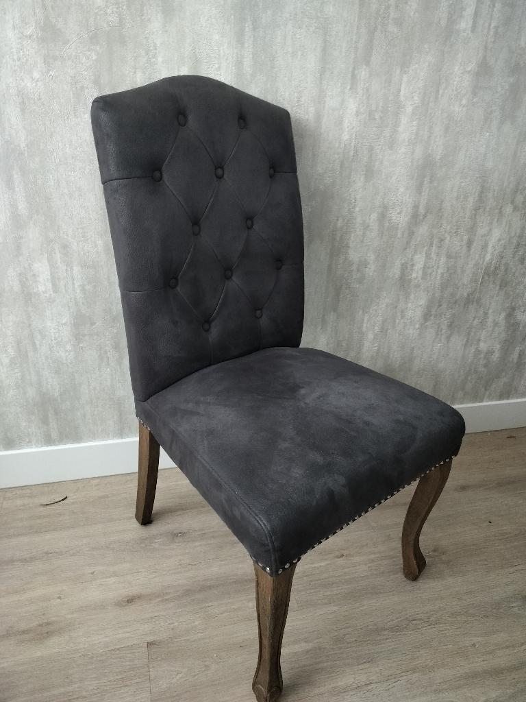 4 eettafel stoelen, Ophalen, Gebruikt, Zwart, Vier