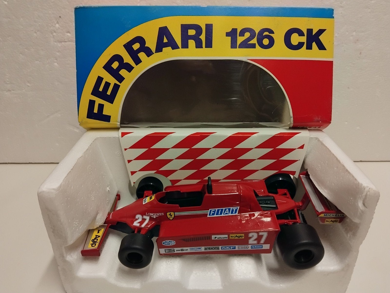Old new stock Polistil 1:24:Ferrari 126 CK, Ophalen of Verzenden, Zo goed als nieuw, Auto, Overige merken
