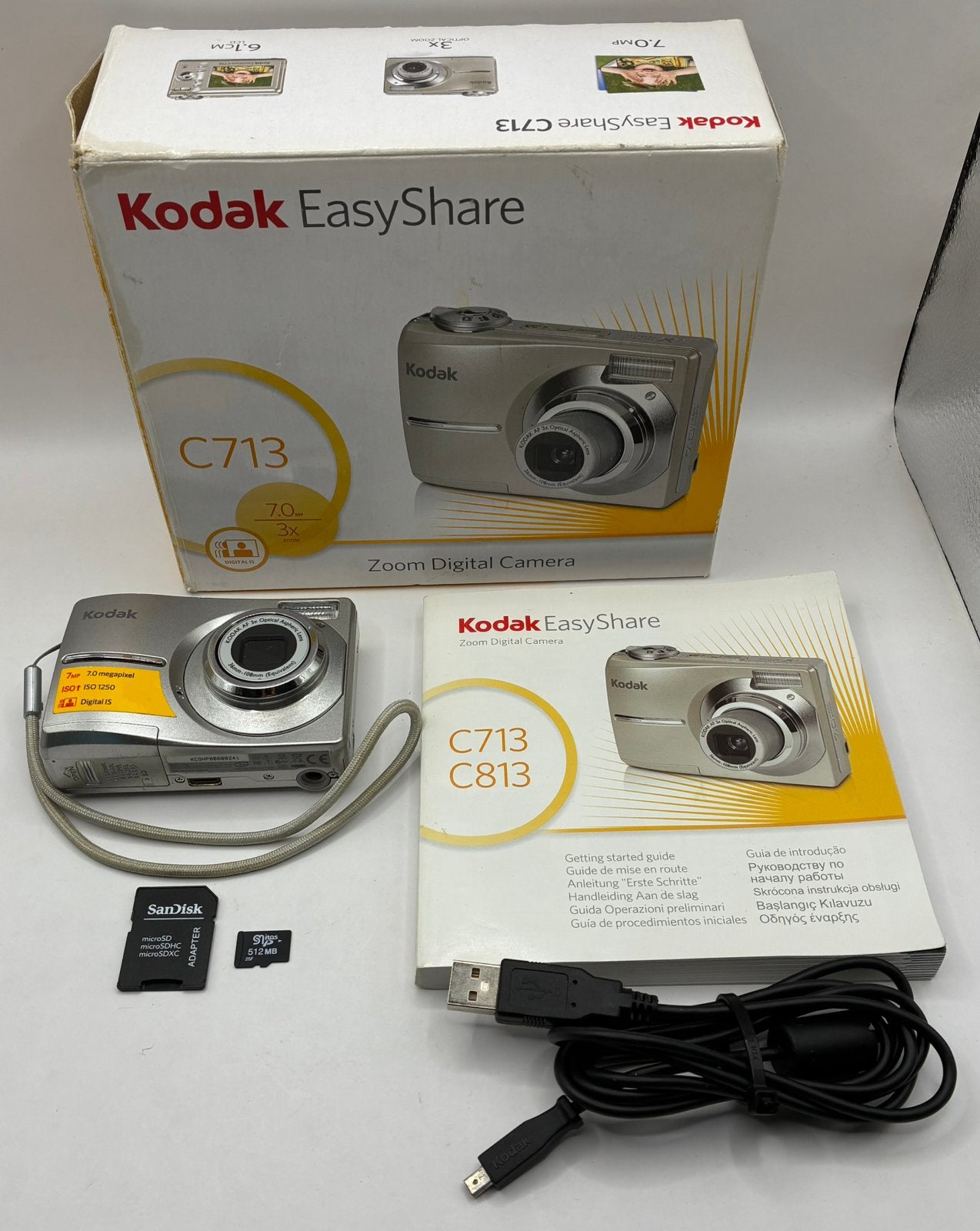 Kodak EasyShare C713 - compact camera, Audio, Tv en Foto, Fotocamera's Digitaal, Ophalen of Verzenden, Zo goed als nieuw, Kodak