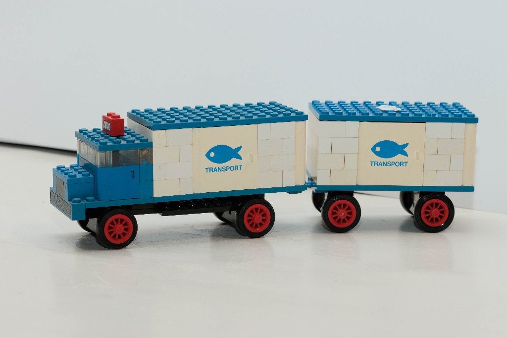 LEGO 375 -3 # LEGOLAND: Vehicle: Food & Drink: Koelwagen, Ophalen of Verzenden, Gebruikt, Lego