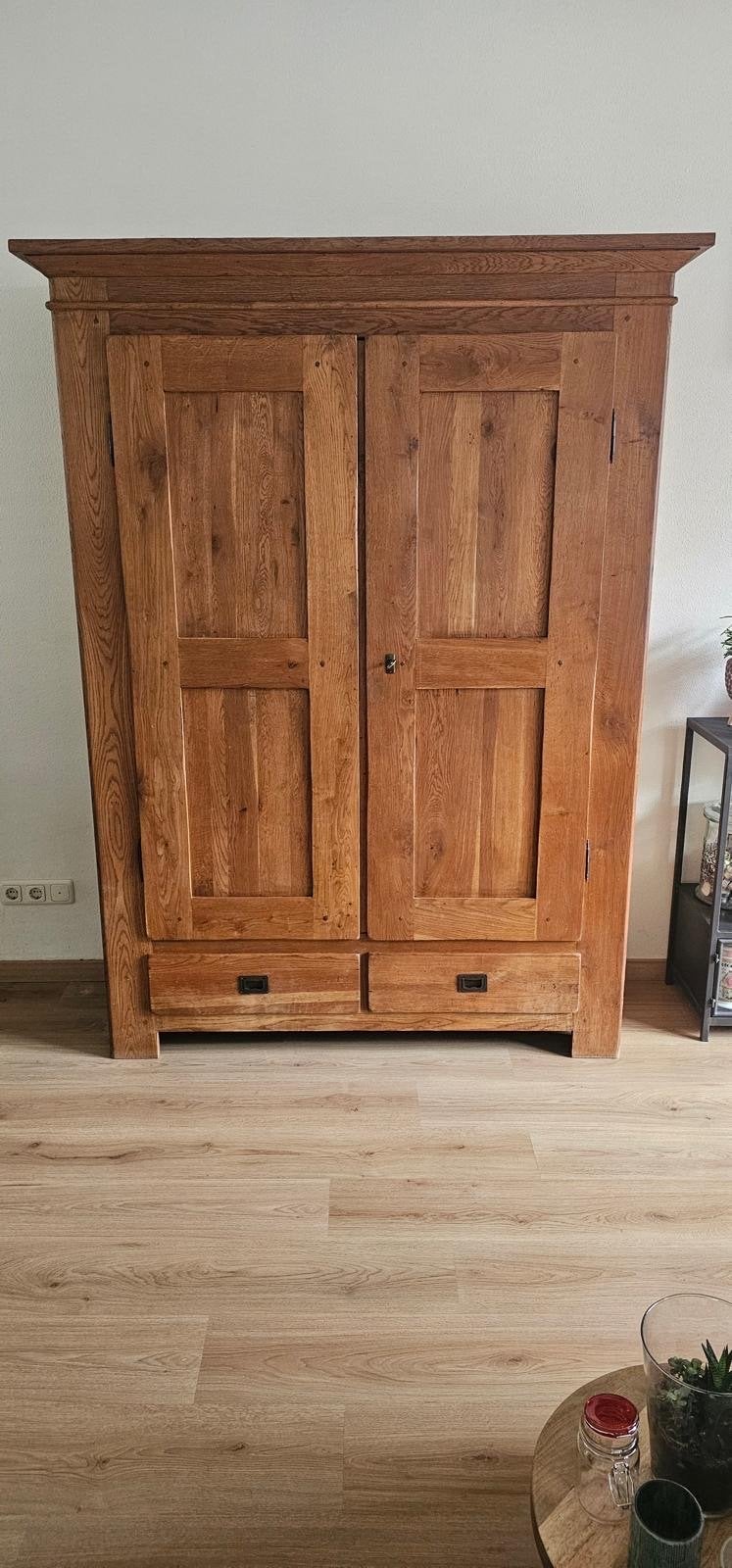 Massieve eikenhouten kast met lades, Ophalen, Gebruikt