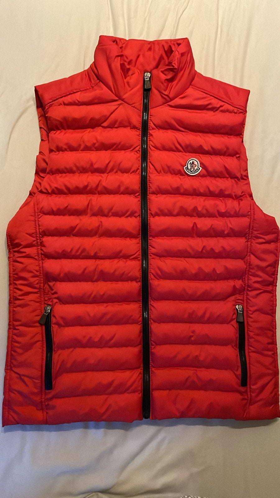 Moncler Bodywarmer Rood - Maat S, Verzenden, Zo goed als nieuw, Maat 46 (S) of kleiner, Rood