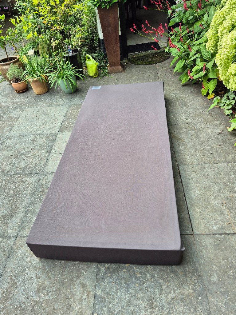 Pocketveren matras 90x200, Ophalen, 90 cm, Eenpersoons, Beige
