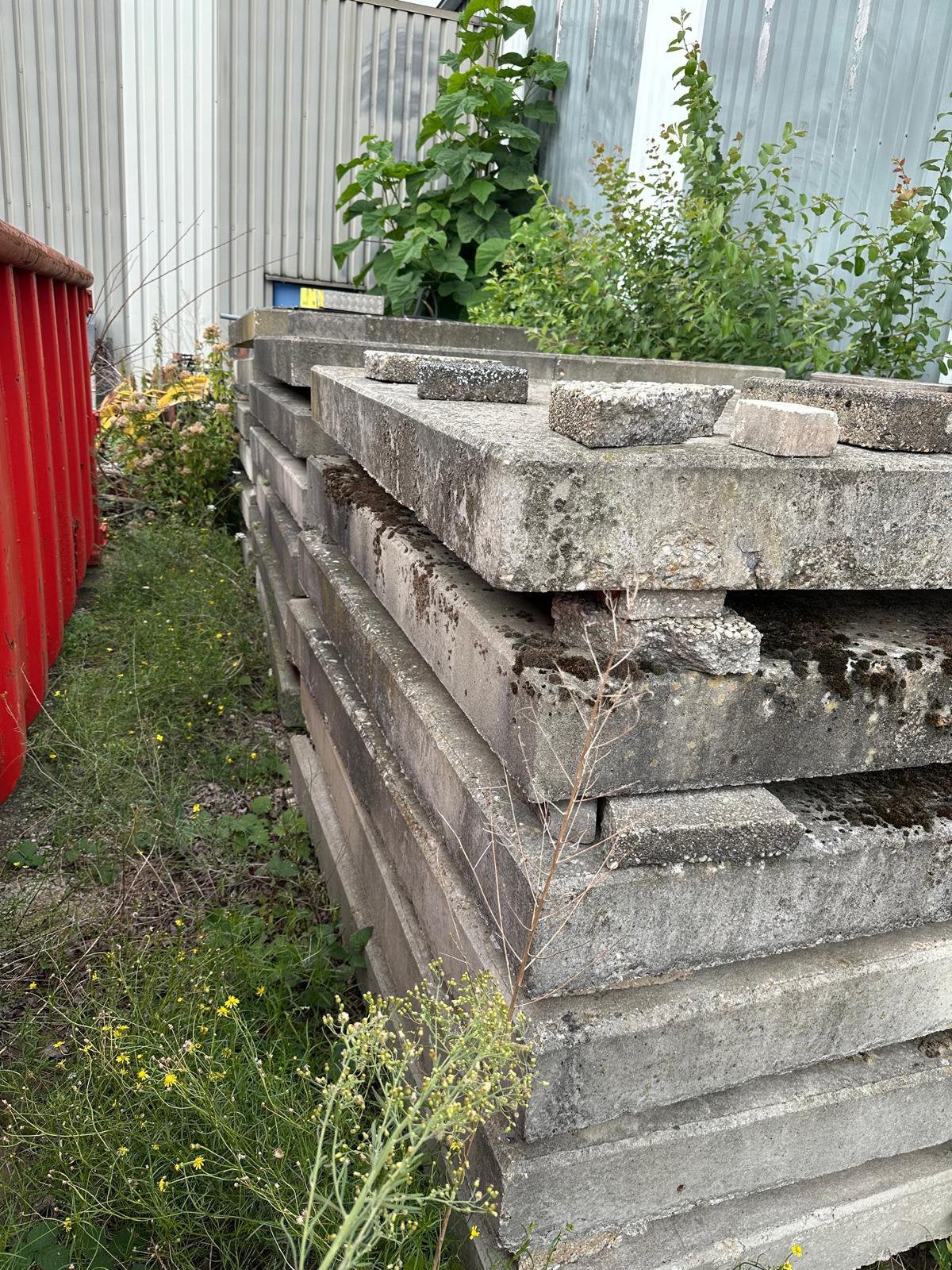 Betonplaten 2 x 2 meter – 16 cm dik, Ophalen, Biels, Zo goed als nieuw, Minder dan 100 cm