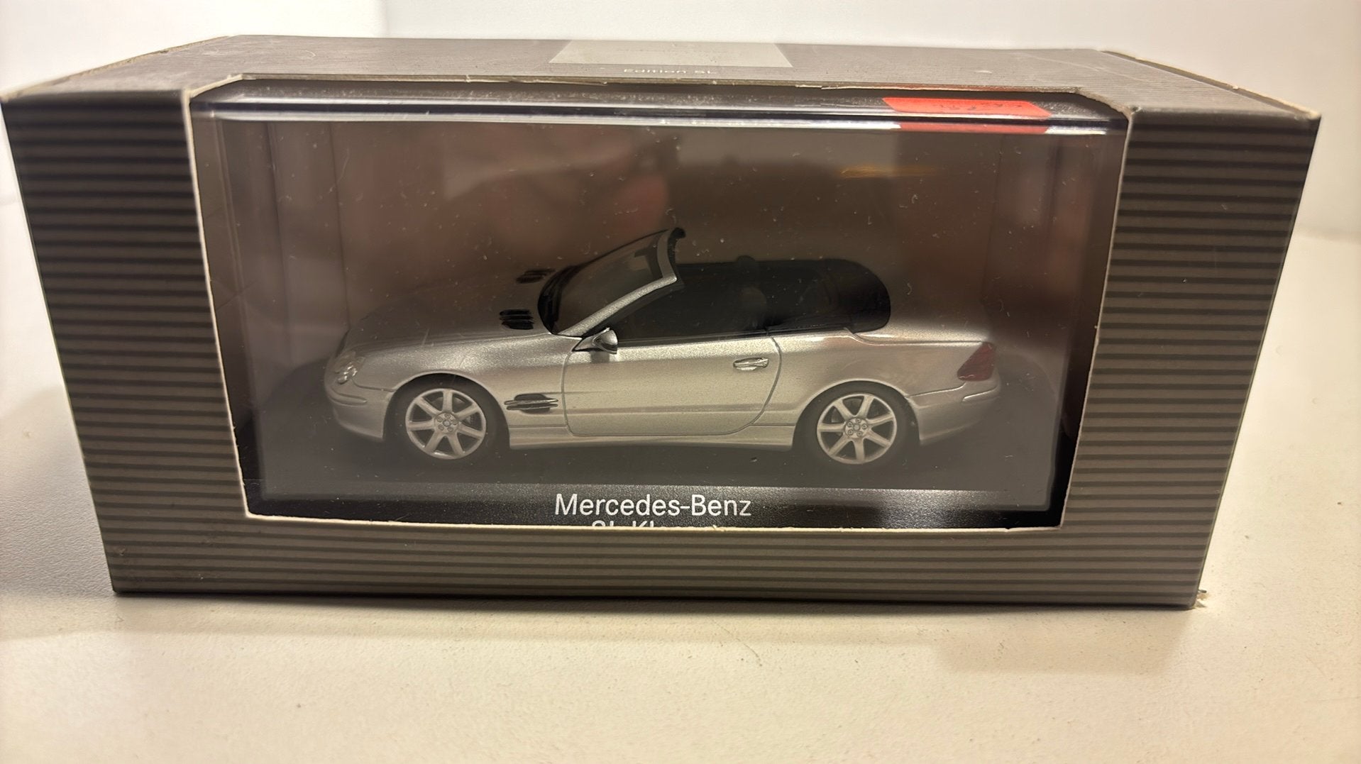 Mercedes benz sl klasse grey minichamps 1.43, Auto, Ophalen of Verzenden, MiniChamps, A