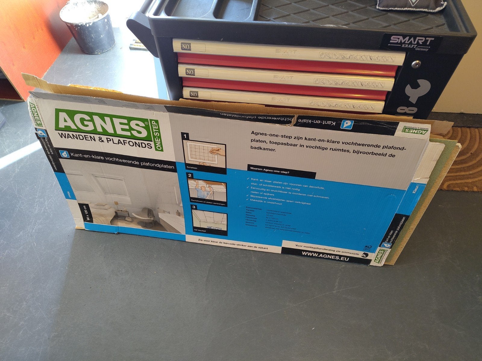 1 Agnes plafondplaat - kant-en-klare plafondplaat, Doe-het-zelf en Verbouw, Platen en Panelen, Ophalen, Nieuw, Overige materialen