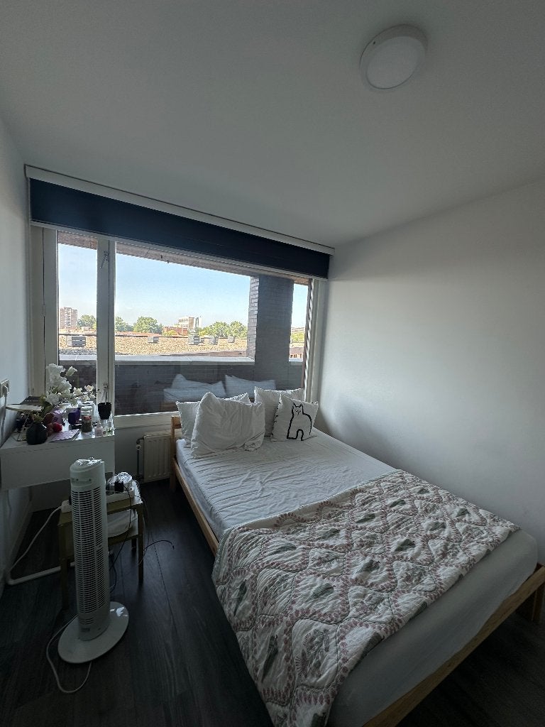 IKEA Double Bed with Mattress - Very Good Condition, Ophalen, Wit, Tweepersoons, 140 cm