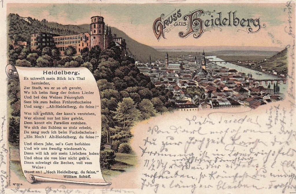 703-180-031 Heidelberg, Verzenden, Voor 1920, Duitsland
