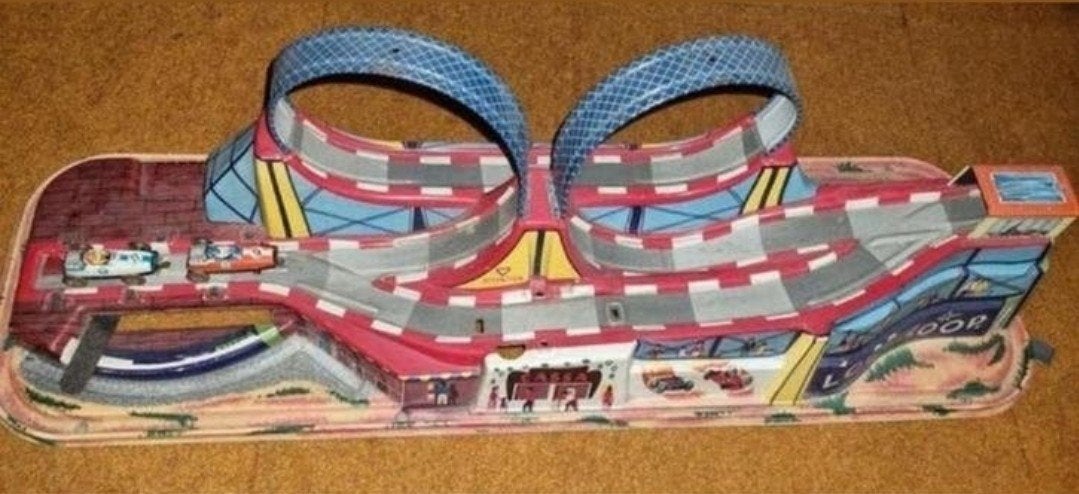 Technofixbaan "Loop the Loop" racebaan uit 1969, Ophalen of Verzenden