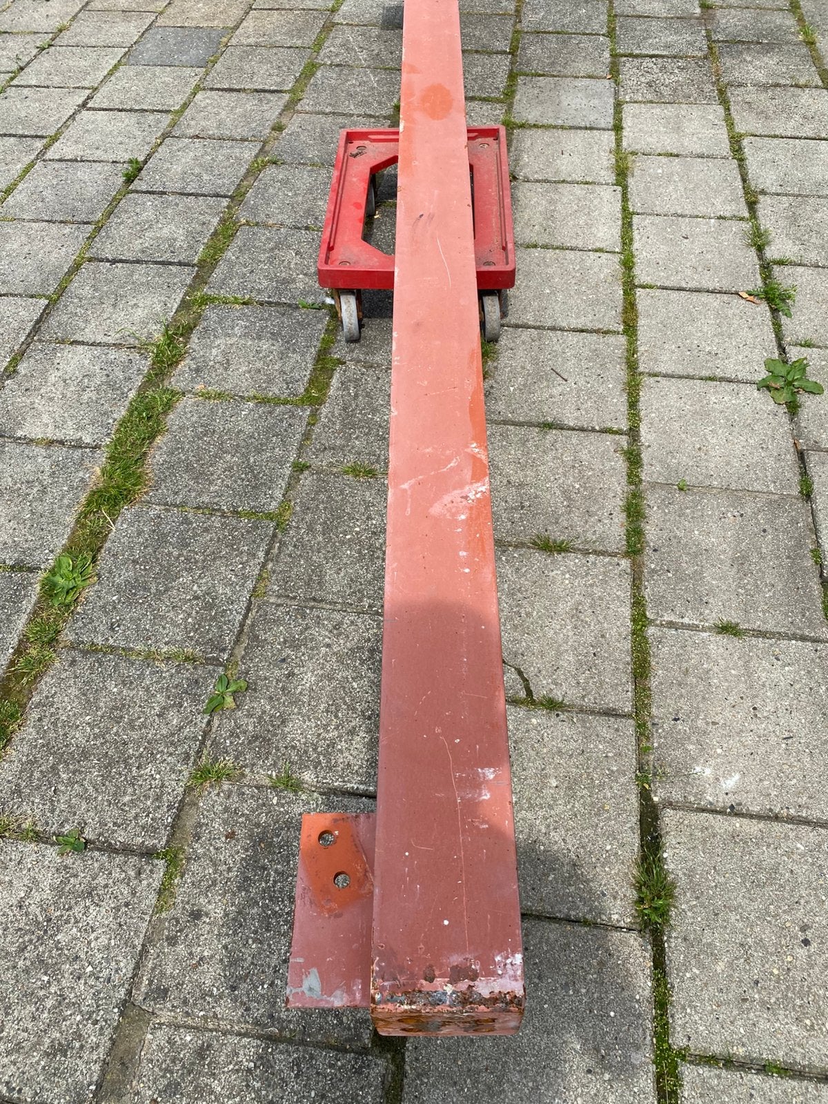 IJzeren H balk 306 cm lang.          N.O .Z, Doe-het-zelf en Verbouw, Metalen, Ophalen, Zo goed als nieuw