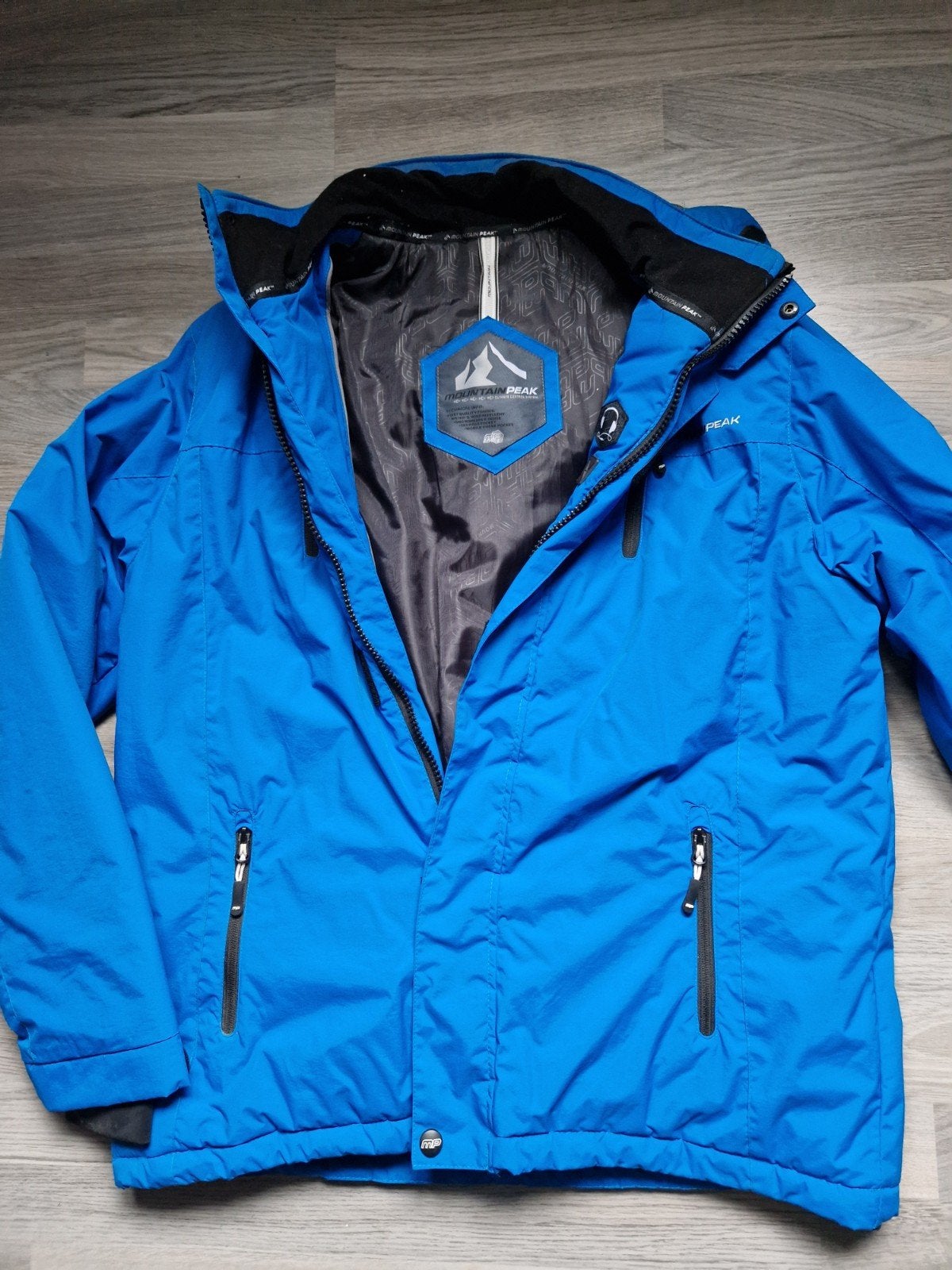 Mountain Peak ski-jas heren - Maat L - Blauw, Ophalen, Maat 52/54 (L), Blauw, Zo goed als nieuw