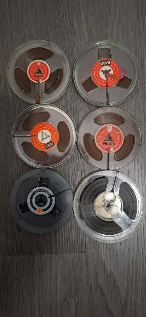 Vintage Banden voor Bandrecorder - Philips, BASF, Agfa, Ophalen of Verzenden, Onderdeel, Met banden