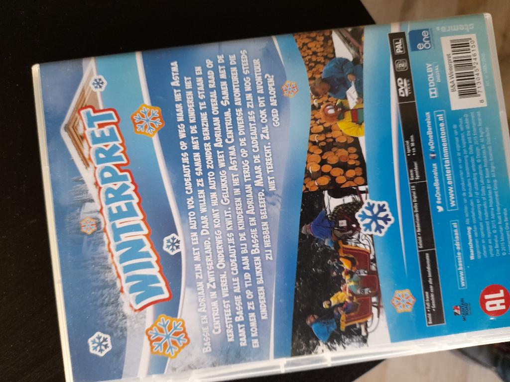Bassie en adriaan dvd winterpret, Alle leeftijden, Ophalen, Zo goed als nieuw