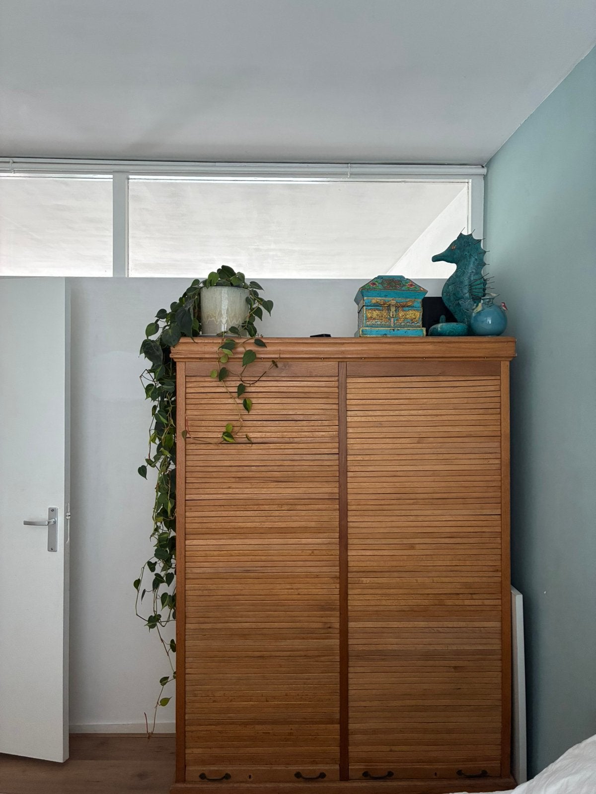 Dubbele rolluikkast, Ophalen, Gebruikt, 100 tot 150 cm, Art Deco