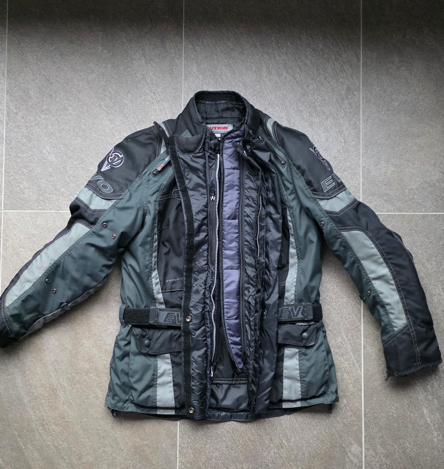 Evolution motorjas mt L en broek mt S, Motoren, Evolution, Ophalen of Verzenden, Broek | textiel, Dames