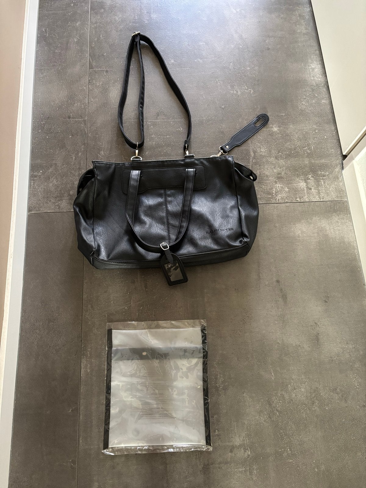 Zwarte Ralph Boyer schoudertas, Ophalen of Verzenden, Nieuw, Zwart, Handtas