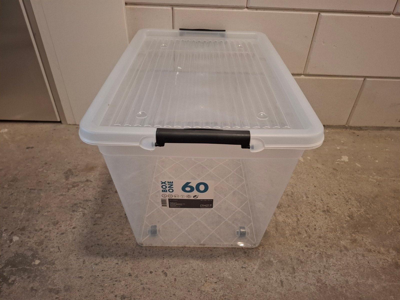 60 liter opbergbak, Ophalen, Gebruikt