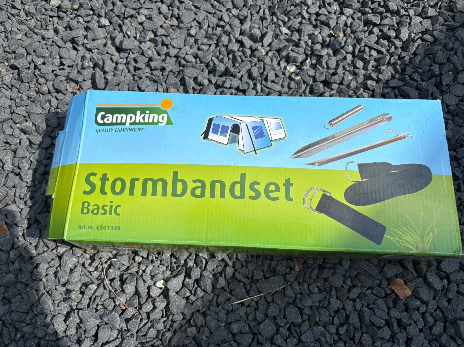 Campking Stormbandset, Ophalen, Gebruikt