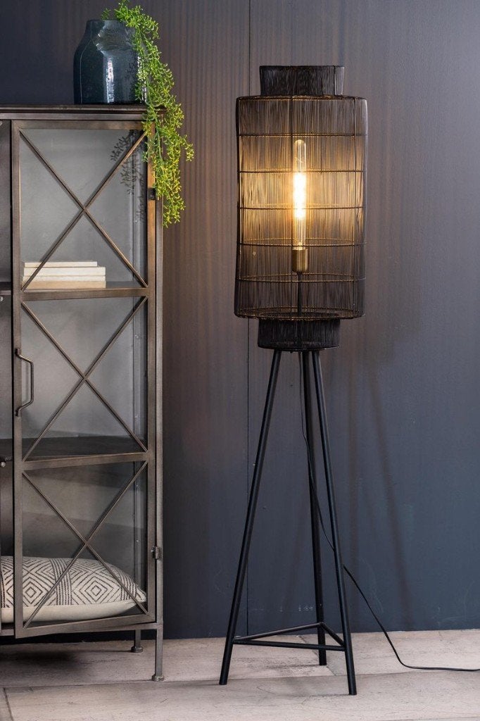 Light & Living Vloerlamp Gruaro  Mat Zwart-antiek Brons, Huis en Inrichting, Lampen | Vloerlampen, Ophalen, Hotel Chique Hotel Eric Kuster Keijser & Co Richmond