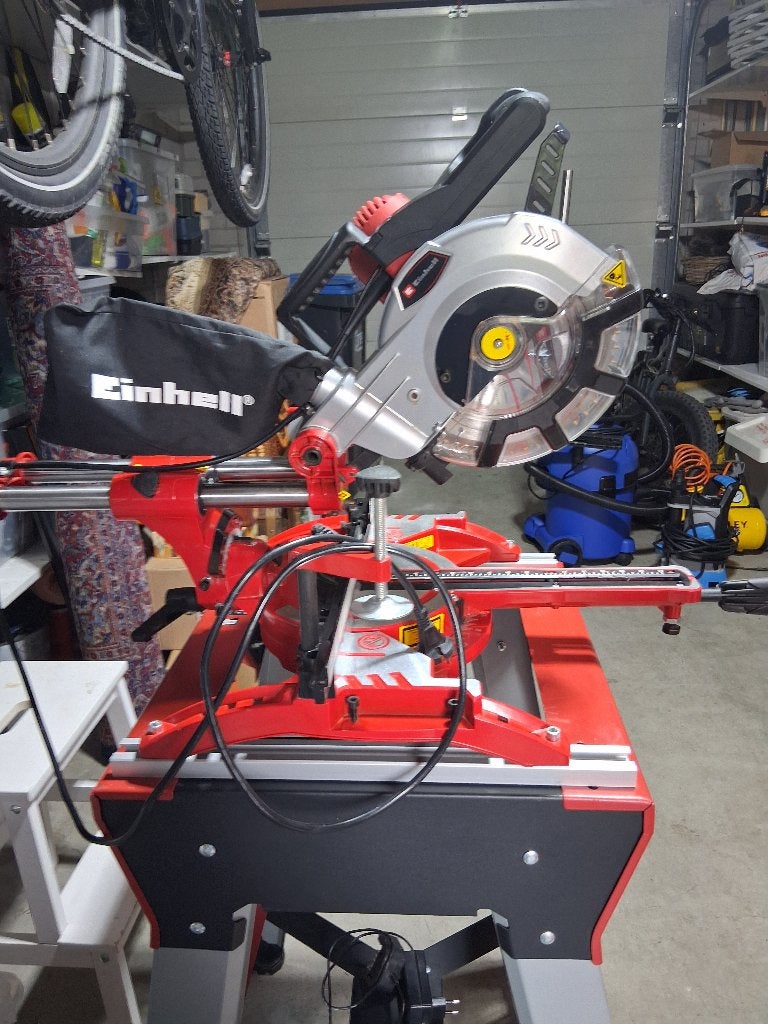 Einhell Afkortzaag - Zo goed als nieuw, Ophalen, 70 mm of meer, Einhell, Zo goed als nieuw