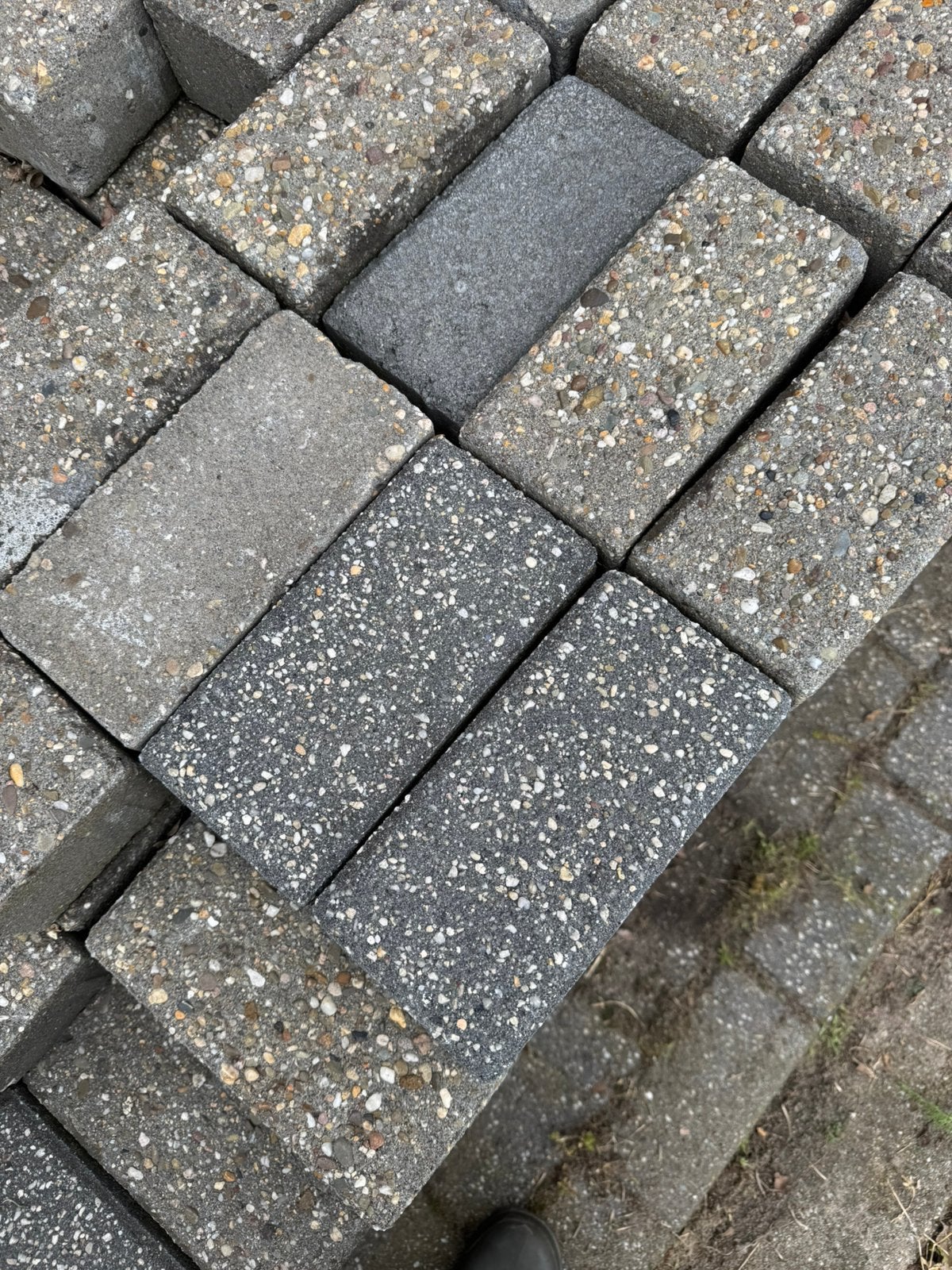 Partijtje straatstenen, Ophalen, Gebruikt, Klinkers, Minder dan 5 m²