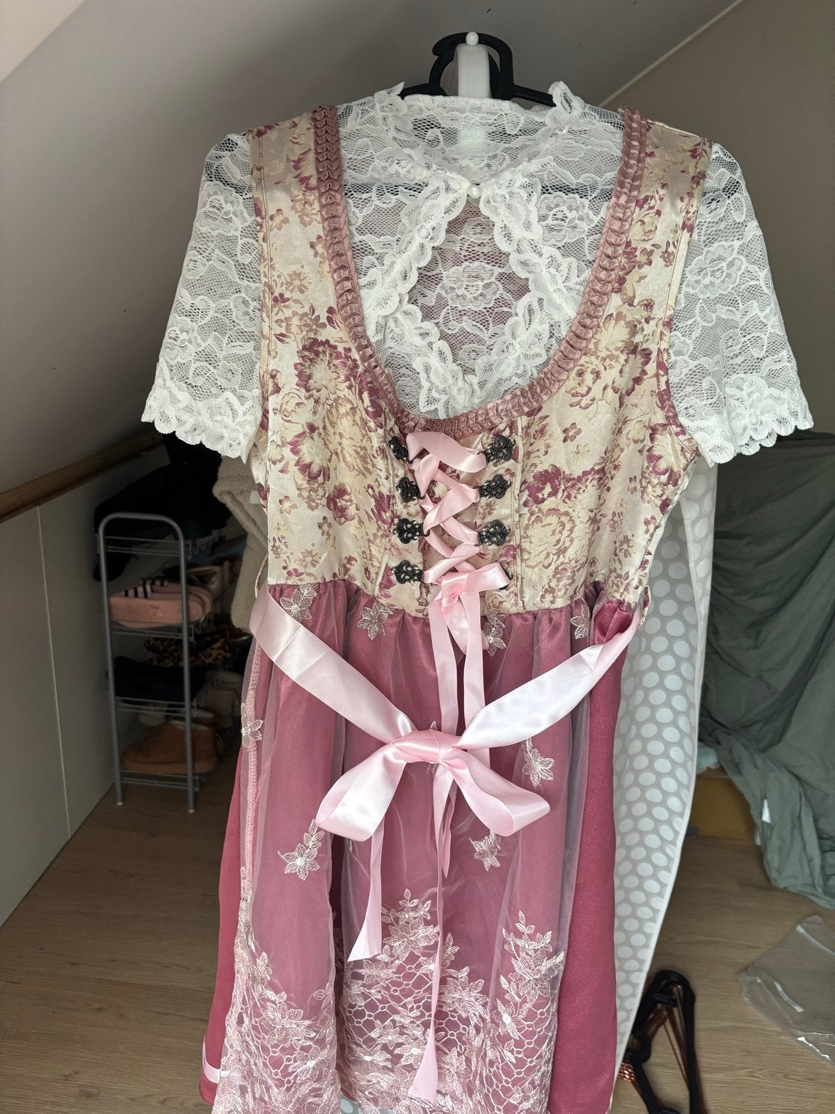 Dirndl jurk maat L exclusief top, Maat 42/44 (L), Ophalen of Verzenden, Zo goed als nieuw, Knielengte