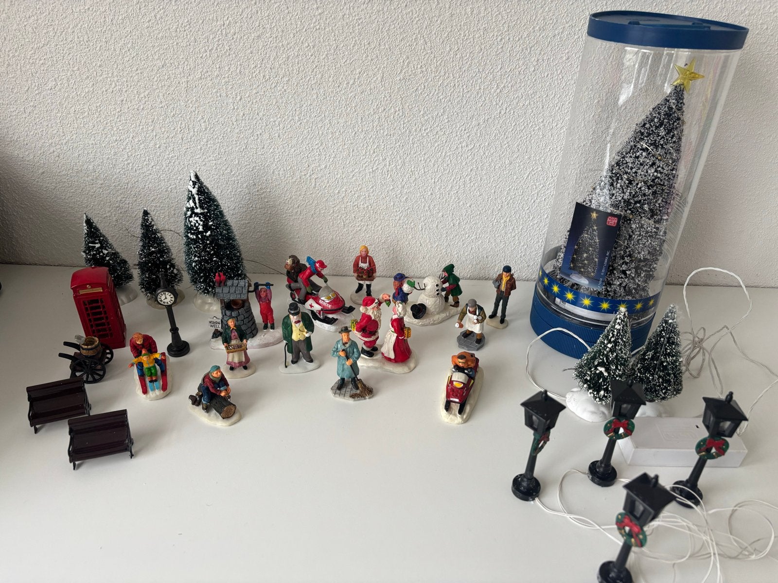 Lemax kerst set met poppetjes en accessoires, Ophalen of Verzenden