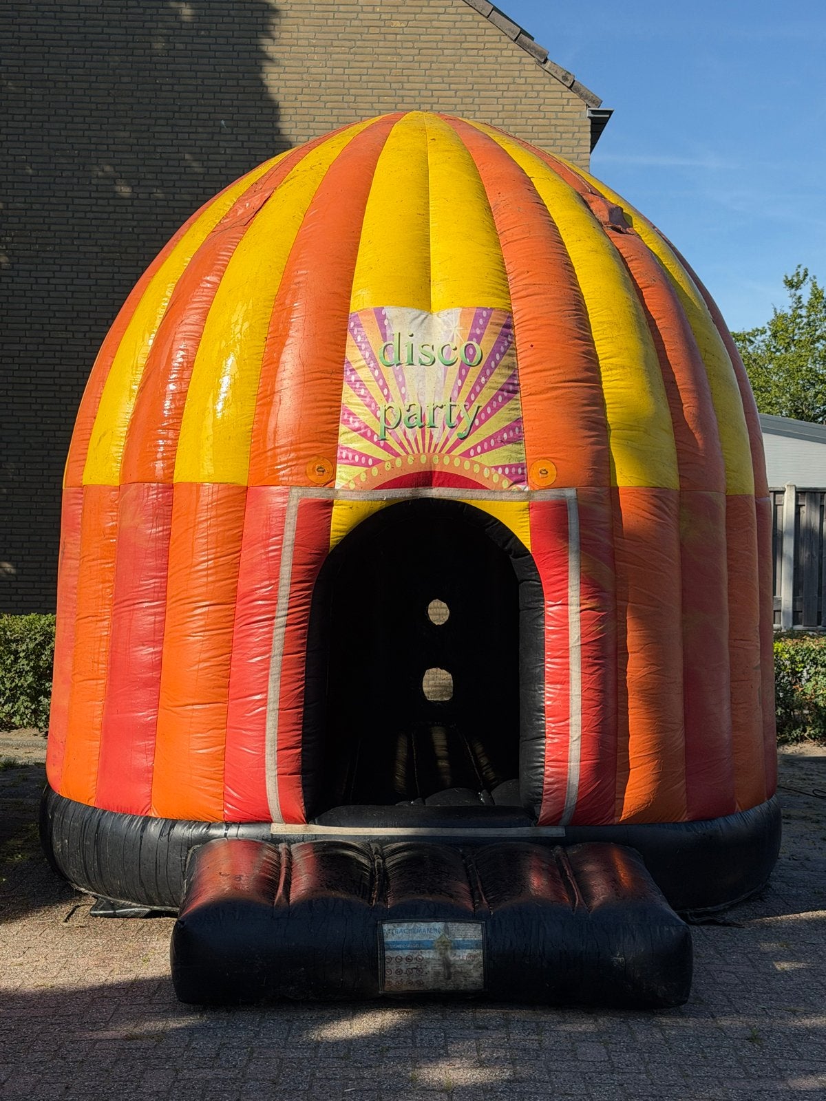 Springkussen Disco Party te koop, Ophalen, Gebruikt, Overige