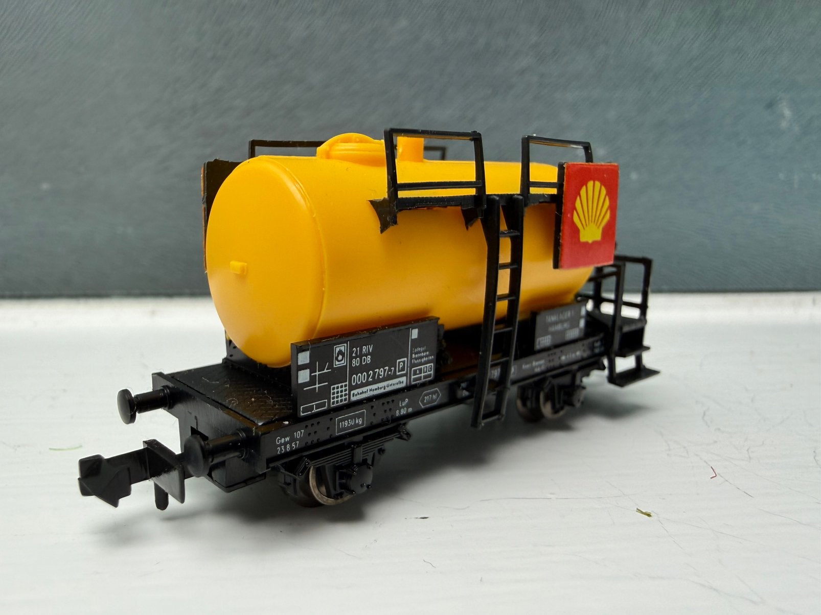 Fleischmann 8401 n spoor ketelwagen Shell OVP, Gelijkstroom, Fleischmann, Wagon, Ophalen of Verzenden